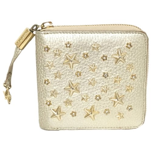 Pre-owned Jimmy Choo Leather Purse In Gold