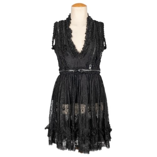 Pre-owned Givenchy Mini Dress In Black