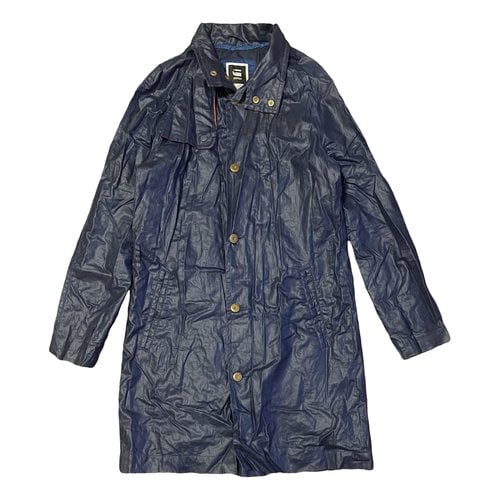 Pre-owned G-star Raw Trenchcoat In Blue