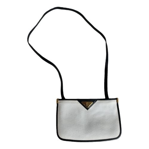 Pre-owned Saint Laurent Cloth Clutch Bag In White