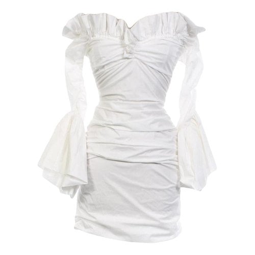 Pre-owned Philosophy Di Lorenzo Serafini Mini Dress In White