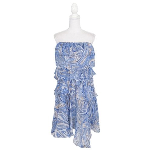 Pre-owned Misa Mid-length Dress In Blue