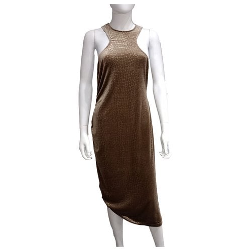 Pre-owned Han Kjobenhavn Mid-length Dress In Brown