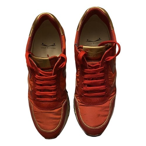 Pre-owned Voile Blanche Trainers In Red