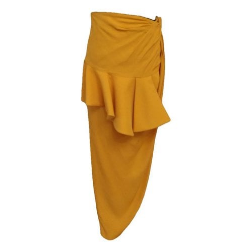 Pre-owned Jacquemus La Bomba Maxi Skirt In Yellow