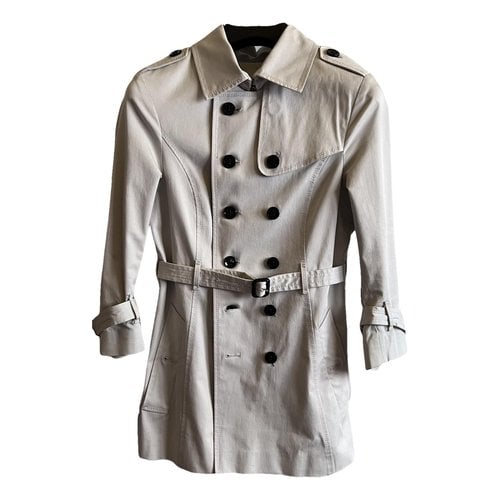 Pre-owned Annie P Trench Coat In Beige