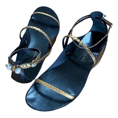 Pre-owned Lanvin Leather Sandals In Other