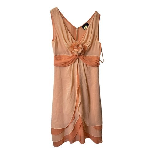 Pre-owned Luisa Spagnoli Silk Mid-length Dress In Orange