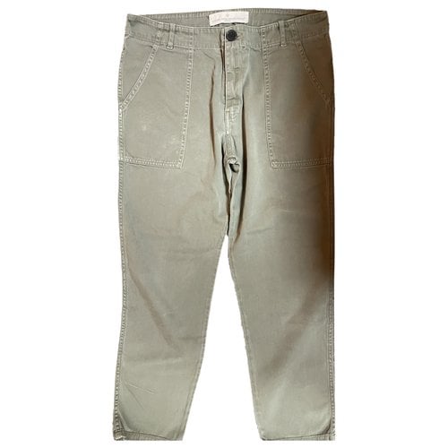 Pre-owned Golden Goose Large Pants In Khaki