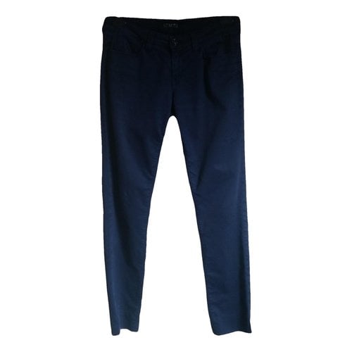 Pre-owned Fred Perry Slim Pants In Blue