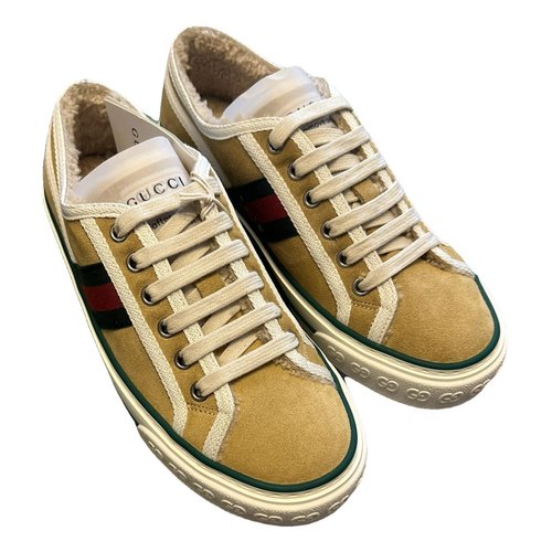 Pre-owned Gucci Tennis 1977 Trainers In Beige