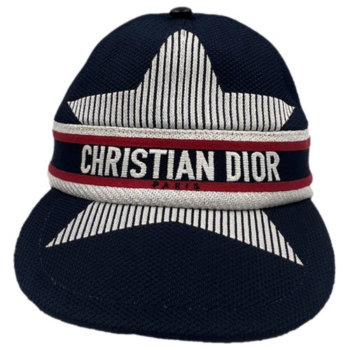 Pre-owned Dior Cloth Cap In Blue