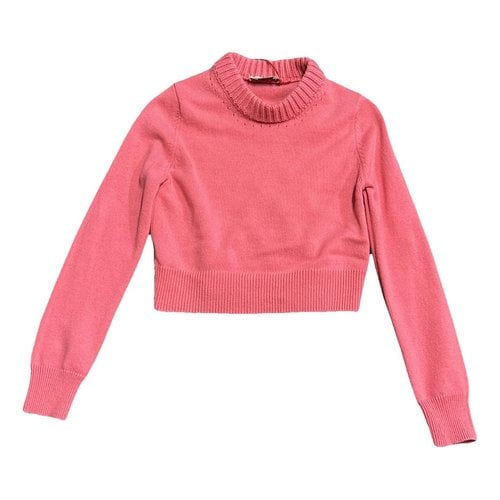 Pre-owned Alexander Mcqueen Cashmere Jumper In Pink