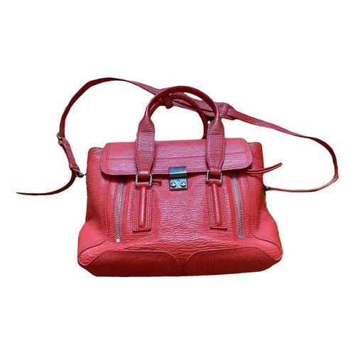Pre-owned 3.1 Phillip Lim / フィリップ リム Pashli Leather Handbag In Orange