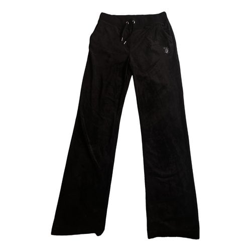 Pre-owned Juicy Couture Trousers In Black