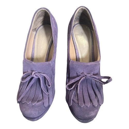 Pre-owned Bottega Veneta Heels In Purple