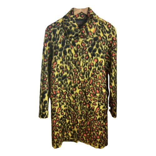 Pre-owned Louis Vuitton Wool Coat In Yellow