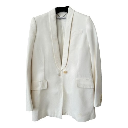 Pre-owned Givenchy Blazer In White