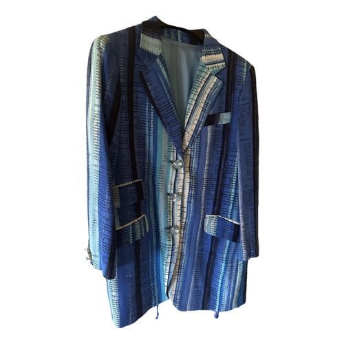 Pre-owned Moschino Cheap And Chic Silk Blazer In Blue