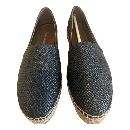 Pre-owned Dolce & Gabbana Espadrilles In Navy