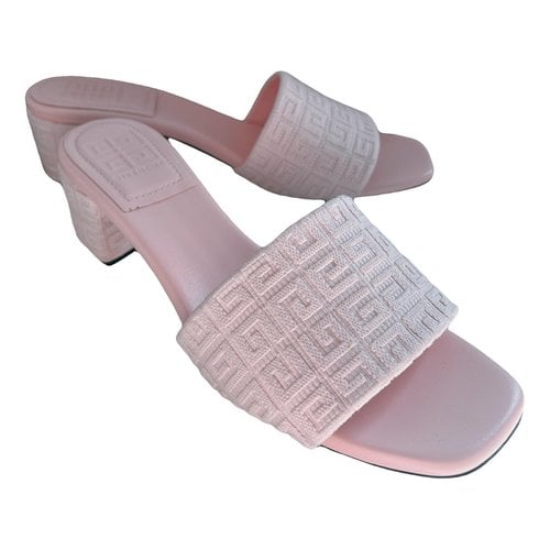Pre-owned Givenchy Cloth Sandal In Pink