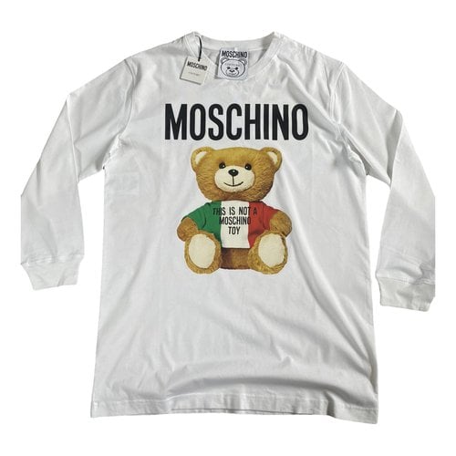 Pre-owned Moschino Sweatshirt In White