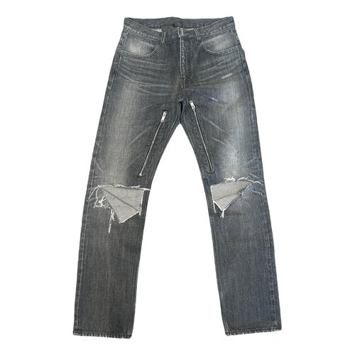 Pre-owned Givenchy Straight Jeans In Anthracite