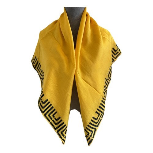 Pre-owned Lanvin Silk Neckerchief In Yellow