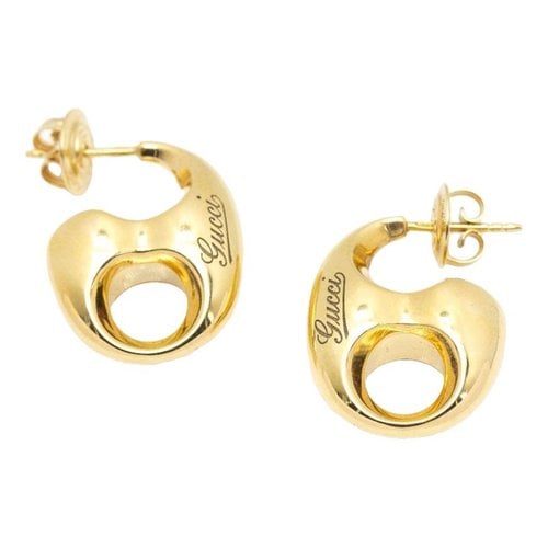 Pre-owned Gucci Yellow Gold Earrings