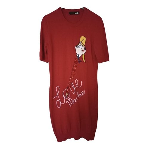 Pre-owned Moschino Love Mid-length Dress In Red