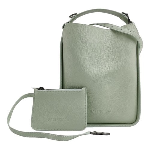 Pre-owned Balenciaga Leather Crossbody Bag In Green