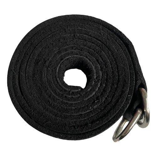 Pre-owned Guidi Leather Belt In Black