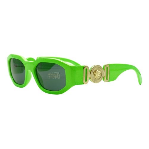 Pre-owned Versace Sunglasses In Green