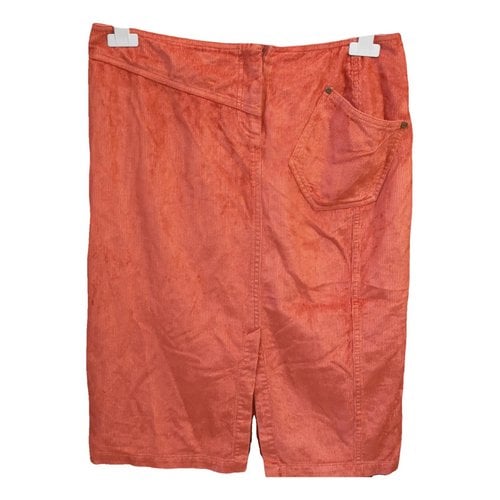 Pre-owned Mariella Rosati Mid-length Skirt In Orange