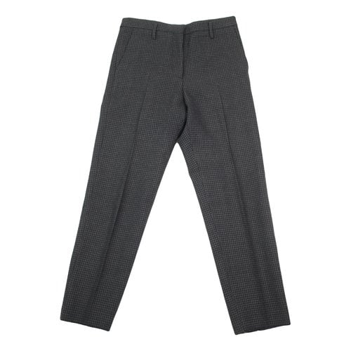 Pre-owned Golden Goose Wool Trousers In Black