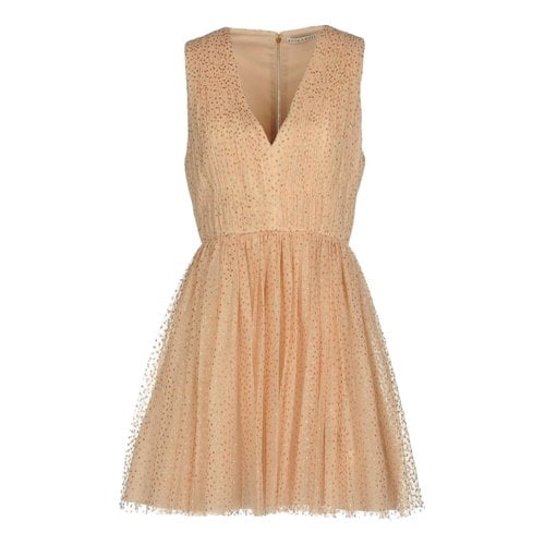 Pre-owned Alice And Olivia Dress In Gold