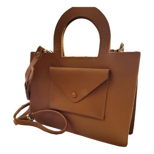 Pre-owned Craie Leather Crossbody Bag In Camel