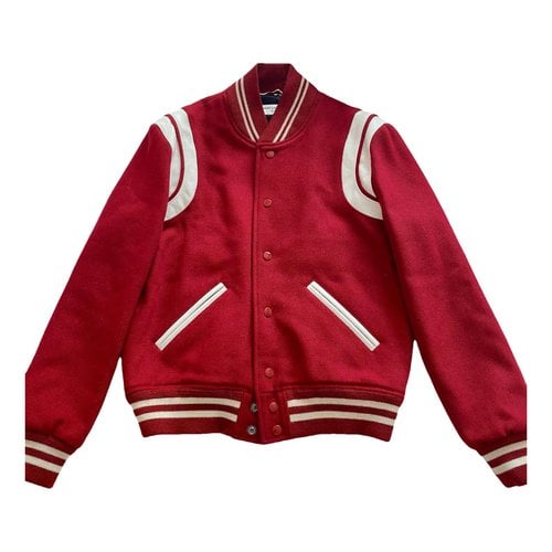Pre-owned Saint Laurent Wool Jacket In Red
