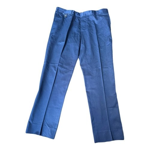 Pre-owned Berluti Trousers In Navy