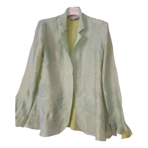 Pre-owned La Perla Silk Blouse In Green