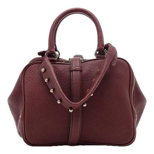 Pre-owned Alexander Wang Leather Handbag In Burgundy