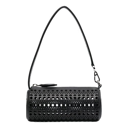 Pre-owned Alaïa Leather Mini Bag In Black