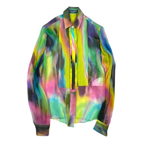 Pre-owned Dolce & Gabbana Silk Shirt In Multicolour