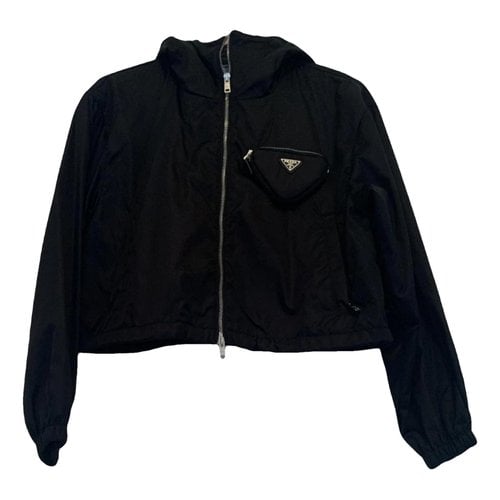 Pre-owned Prada Biker Jacket In Black