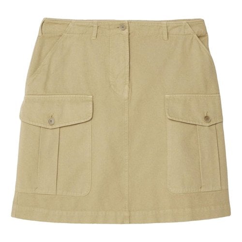 Pre-owned Aspesi Mini Skirt In Beige