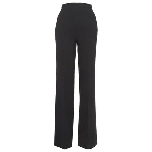 Pre-owned Roberto Cavalli Cloth Trousers In Black