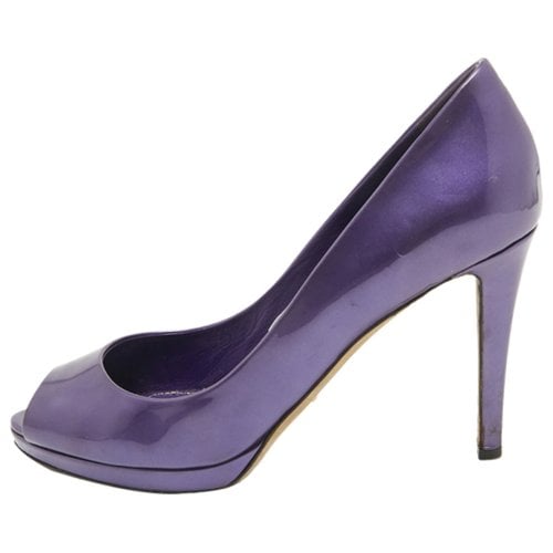 Pre-owned Sergio Rossi Patent Leather Heels In Purple