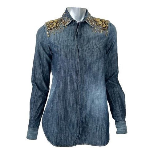 Pre-owned Dsquared2 Blouse In Blue