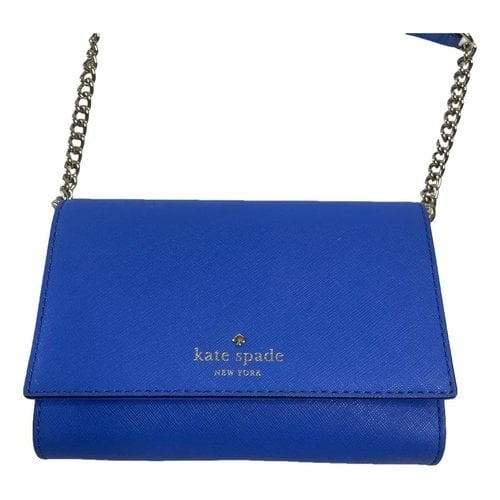 Pre-owned Kate Spade Leather Crossbody Bag In Blue