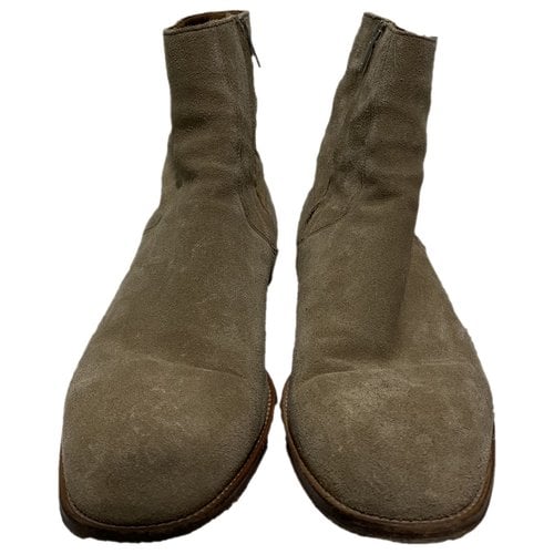 Pre-owned Represent Boots In Camel